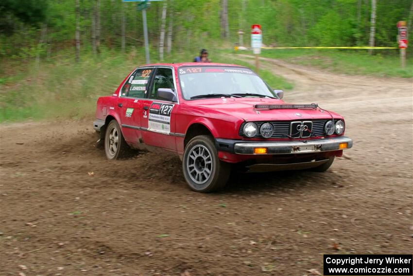 Levi Johnson / Lars Anderson BMW 325e on SS5, Kabekona II.