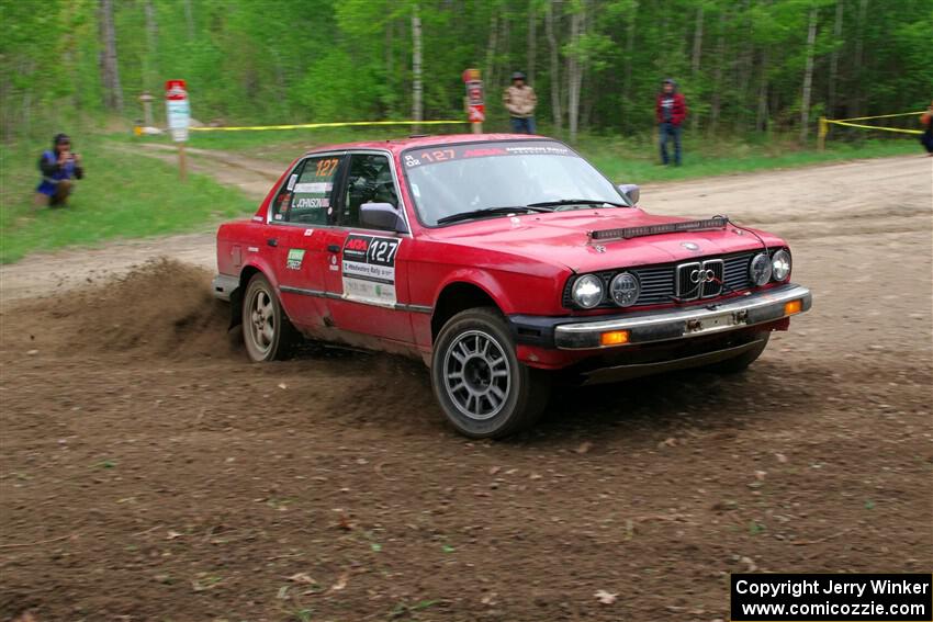 Levi Johnson / Lars Anderson BMW 325e on SS5, Kabekona II.