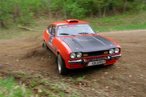 Mike Hurst / Randall Short Ford Capri on SS5, Kabekona II.