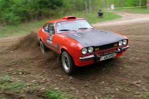 Mike Hurst / Randall Short Ford Capri on SS5, Kabekona II.