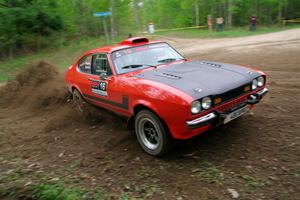 Mike Hurst / Randall Short Ford Capri on SS5, Kabekona II.