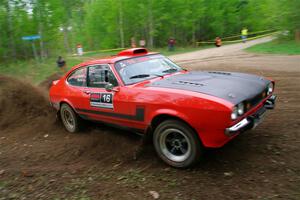 Mike Hurst / Randall Short Ford Capri on SS5, Kabekona II.
