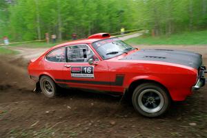 Mike Hurst / Randall Short Ford Capri on SS5, Kabekona II.