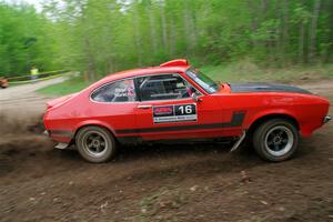Mike Hurst / Randall Short Ford Capri on SS5, Kabekona II.