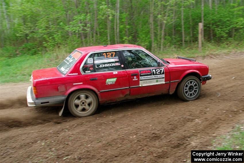 Levi Johnson / Lars Anderson BMW 325e on SS5, Kabekona II.