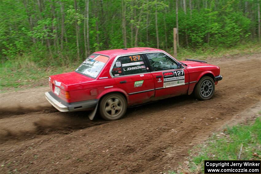 Levi Johnson / Lars Anderson BMW 325e on SS5, Kabekona II.