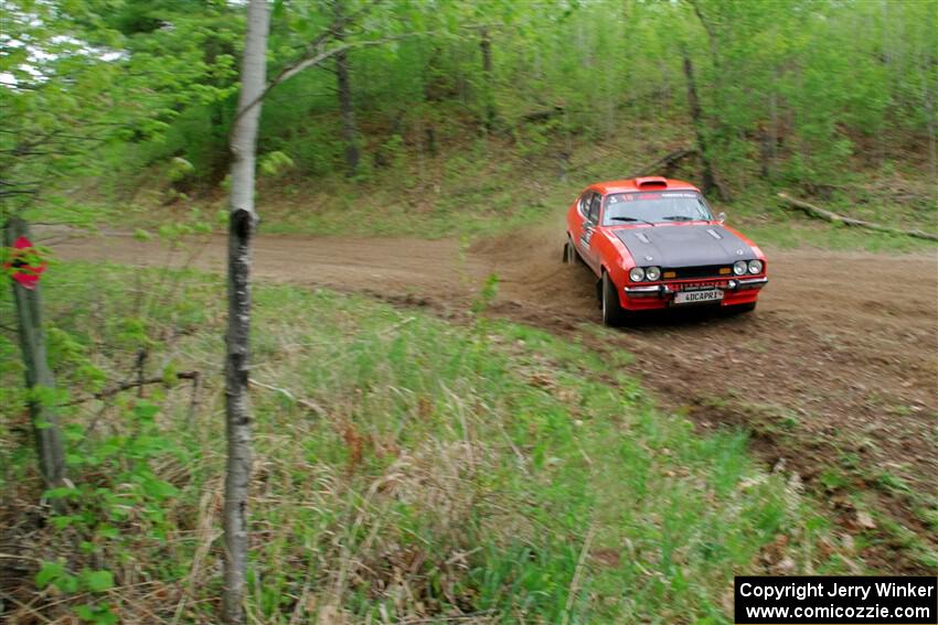 Mike Hurst / Randall Short Ford Capri on SS5, Kabekona II.