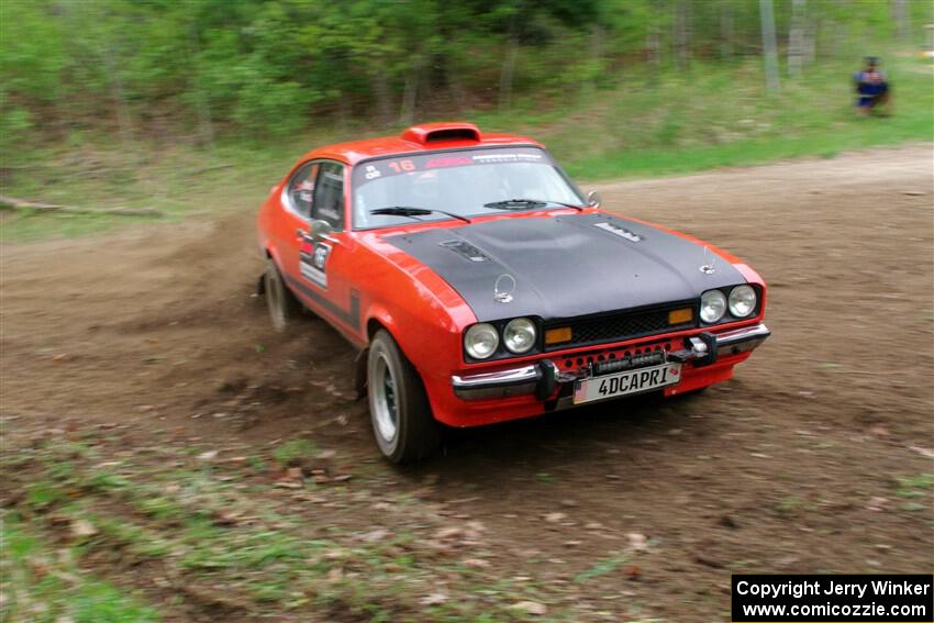 Mike Hurst / Randall Short Ford Capri on SS5, Kabekona II.