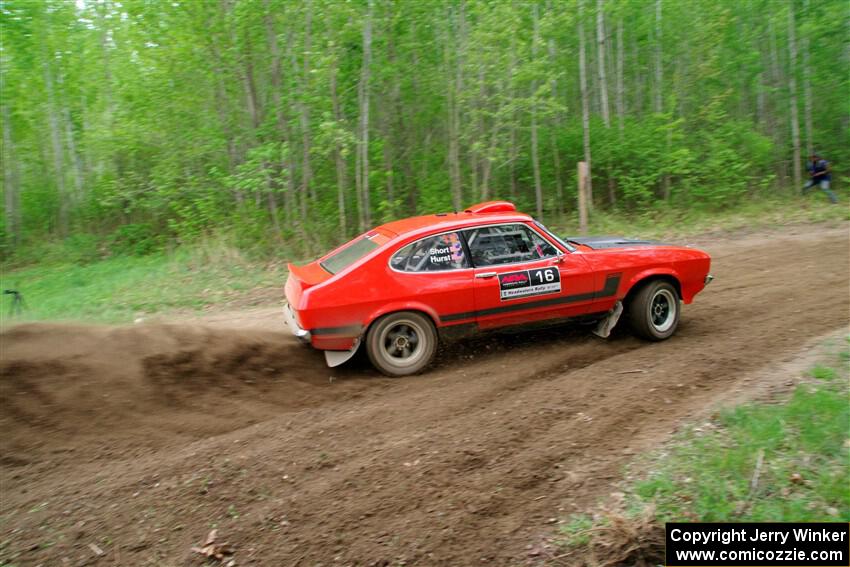 Mike Hurst / Randall Short Ford Capri on SS5, Kabekona II.