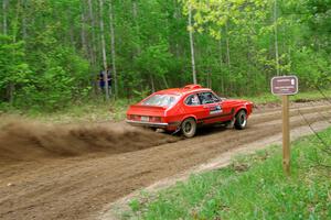 Mike Hurst / Randall Short Ford Capri on SS5, Kabekona II.