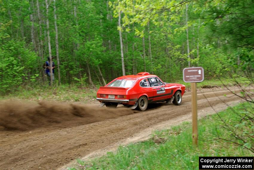 Mike Hurst / Randall Short Ford Capri on SS5, Kabekona II.