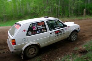 Josh Nykanen / Charlotte Himes VW GTI on SS5, Kabekona II.