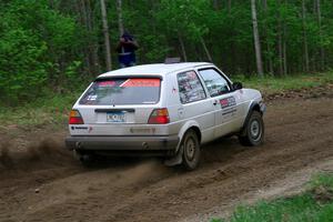 Josh Nykanen / Charlotte Himes VW GTI on SS5, Kabekona II.