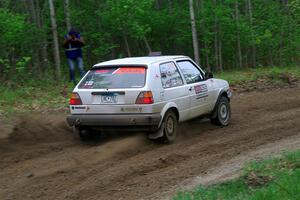 Josh Nykanen / Charlotte Himes VW GTI on SS5, Kabekona II.