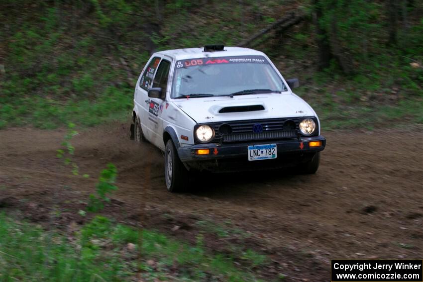 Josh Nykanen / Charlotte Himes VW GTI on SS5, Kabekona II.