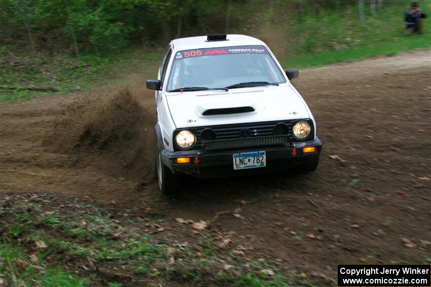 Josh Nykanen / Charlotte Himes VW GTI on SS5, Kabekona II.