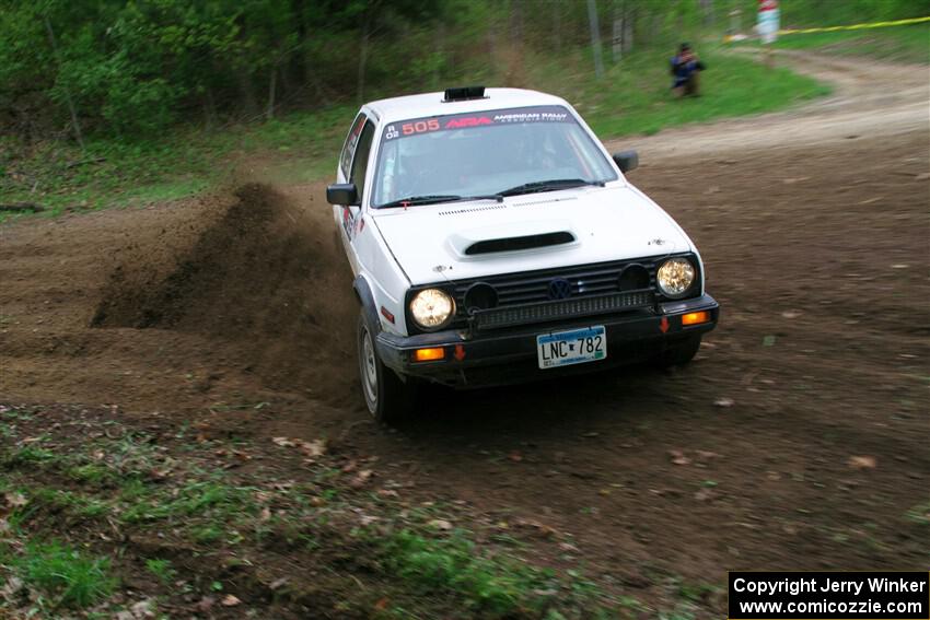 Josh Nykanen / Charlotte Himes VW GTI on SS5, Kabekona II.