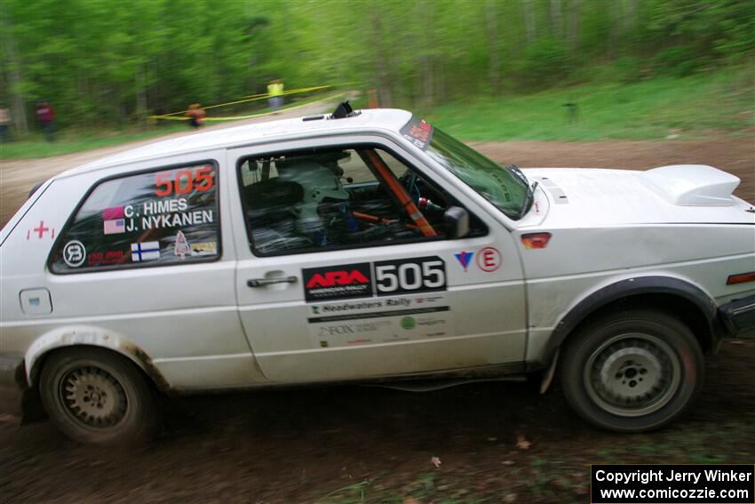 Josh Nykanen / Charlotte Himes VW GTI on SS5, Kabekona II.