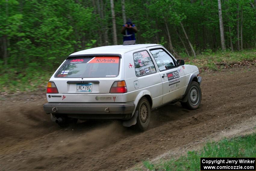 Josh Nykanen / Charlotte Himes VW GTI on SS5, Kabekona II.