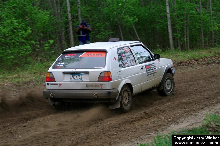 Josh Nykanen / Charlotte Himes VW GTI on SS5, Kabekona II.