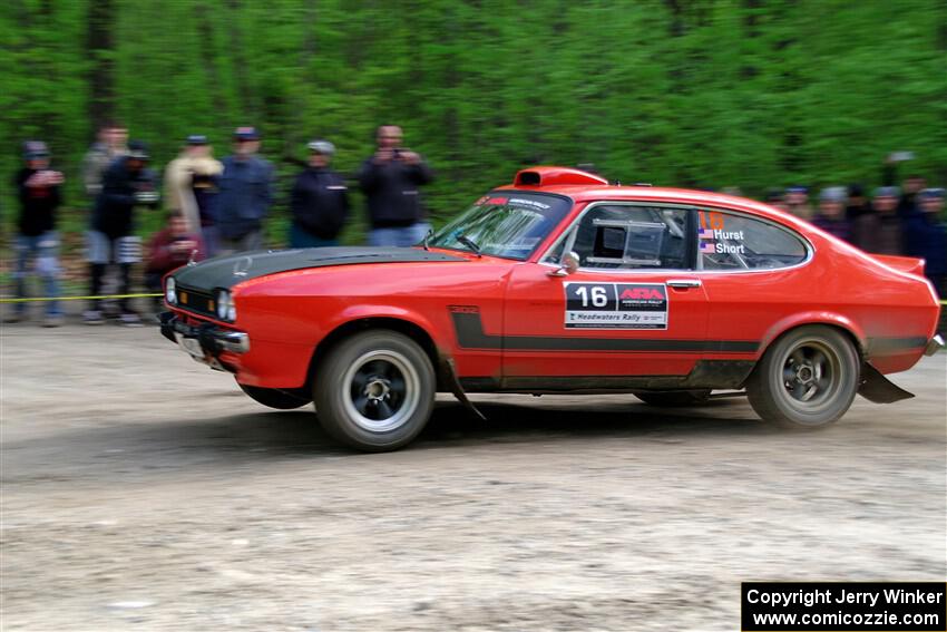 Mike Hurst / Randall Short Ford Capri on SS6, Steamboat II.