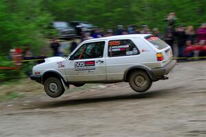 Josh Nykanen / Charlotte Himes VW GTI on SS6, Steamboat II.