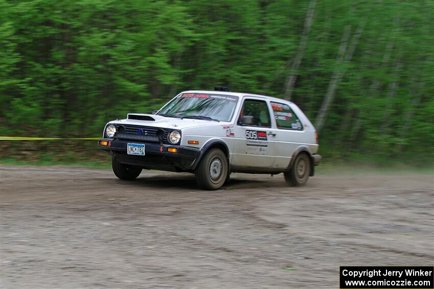 Josh Nykanen / Charlotte Himes VW GTI on SS6, Steamboat II.