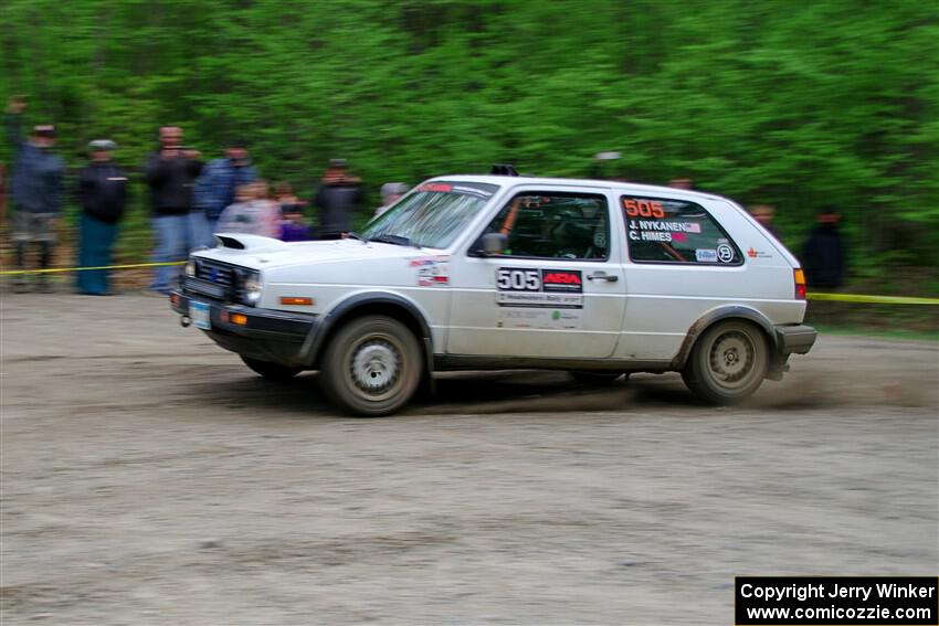 Josh Nykanen / Charlotte Himes VW GTI on SS6, Steamboat II.
