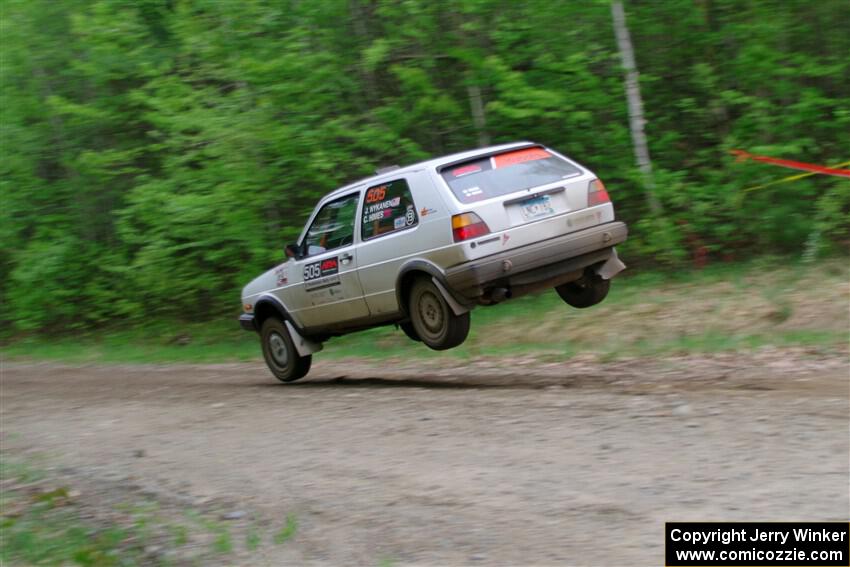 Josh Nykanen / Charlotte Himes VW GTI on SS6, Steamboat II.