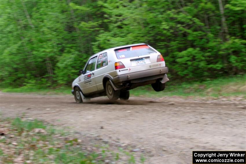 Josh Nykanen / Charlotte Himes VW GTI on SS6, Steamboat II.