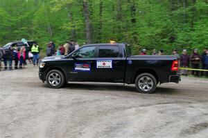A Dodge Ram 1500 pickup sweeps SS6, Steamboat II.