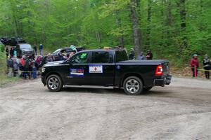 A Dodge Ram 1500 pickup sweeps SS6, Steamboat II.