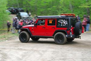 A Jeep Wrangler Rubicon sweeps SS6, Steamboat II.
