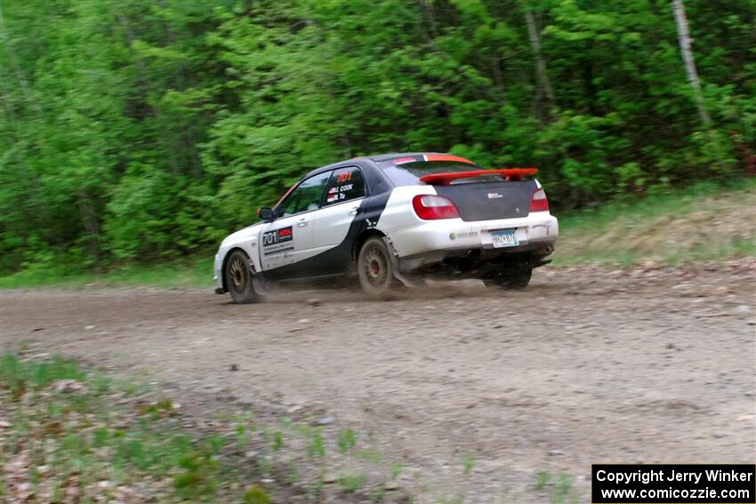 Jason Cook / Maggie Tu Subaru WRX on SS6, Steamboat II.