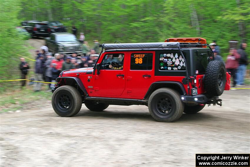 A Jeep Wrangler Rubicon sweeps SS6, Steamboat II.