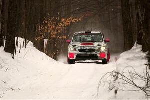 Brad Hayosh / Keegan Helwig Subaru WRX STi on SS9, Old State-Huff I.