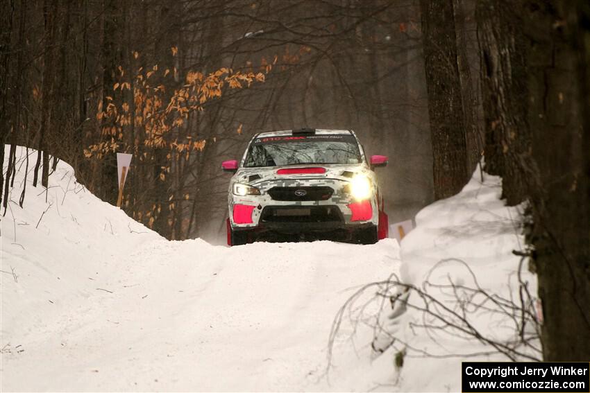 Brad Hayosh / Keegan Helwig Subaru WRX STi on SS9, Old State-Huff I.
