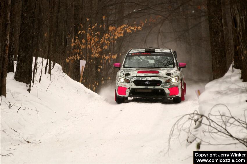 Brad Hayosh / Keegan Helwig Subaru WRX STi on SS9, Old State-Huff I.