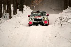Brad Hayosh / Keegan Helwig Subaru WRX STi on SS9, Old State-Huff I.