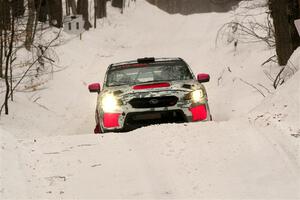 Brad Hayosh / Keegan Helwig Subaru WRX STi on SS9, Old State-Huff I.