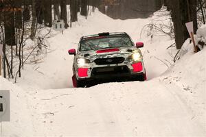 Brad Hayosh / Keegan Helwig Subaru WRX STi on SS9, Old State-Huff I.