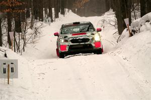 Brad Hayosh / Keegan Helwig Subaru WRX STi on SS9, Old State-Huff I.