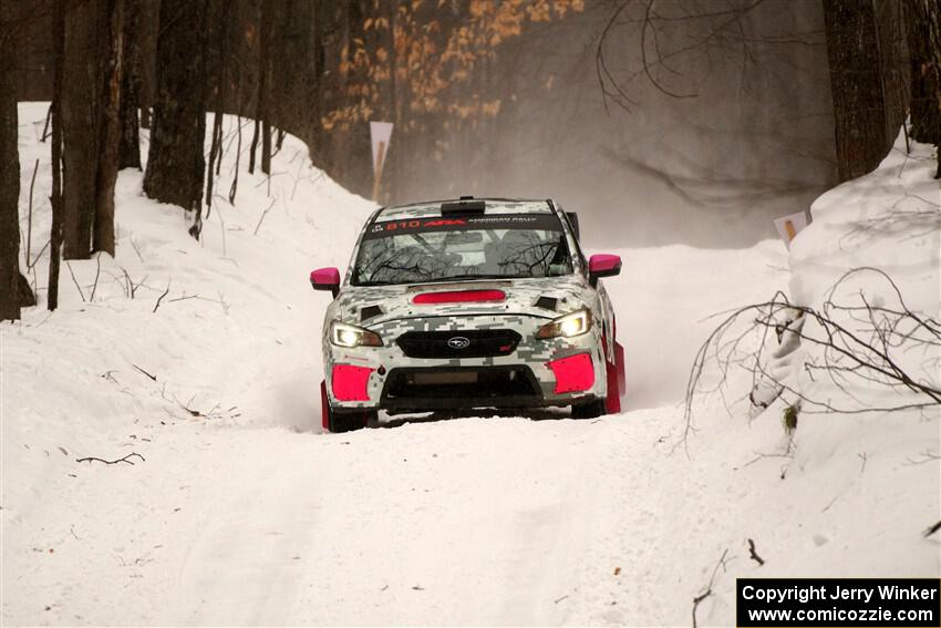 Brad Hayosh / Keegan Helwig Subaru WRX STi on SS9, Old State-Huff I.