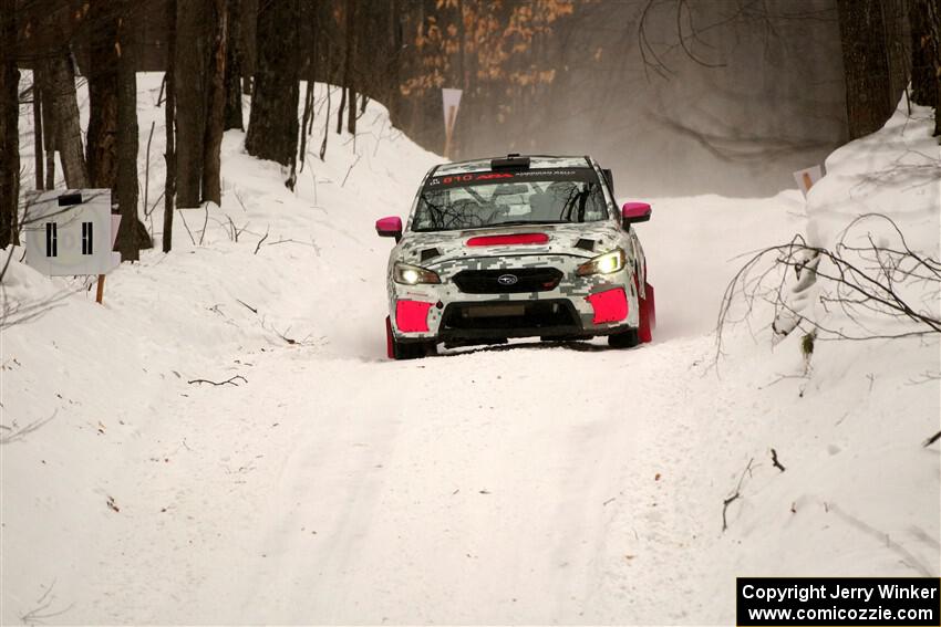 Brad Hayosh / Keegan Helwig Subaru WRX STi on SS9, Old State-Huff I.