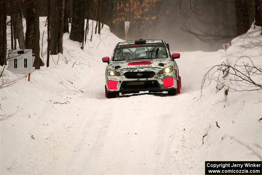 Brad Hayosh / Keegan Helwig Subaru WRX STi on SS9, Old State-Huff I.