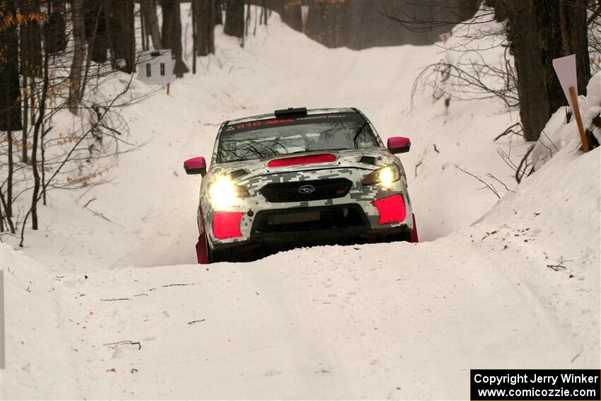 Brad Hayosh / Keegan Helwig Subaru WRX STi on SS9, Old State-Huff I.