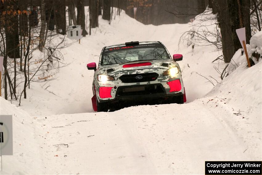 Brad Hayosh / Keegan Helwig Subaru WRX STi on SS9, Old State-Huff I.