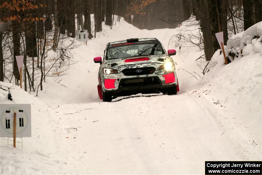 Brad Hayosh / Keegan Helwig Subaru WRX STi on SS9, Old State-Huff I.