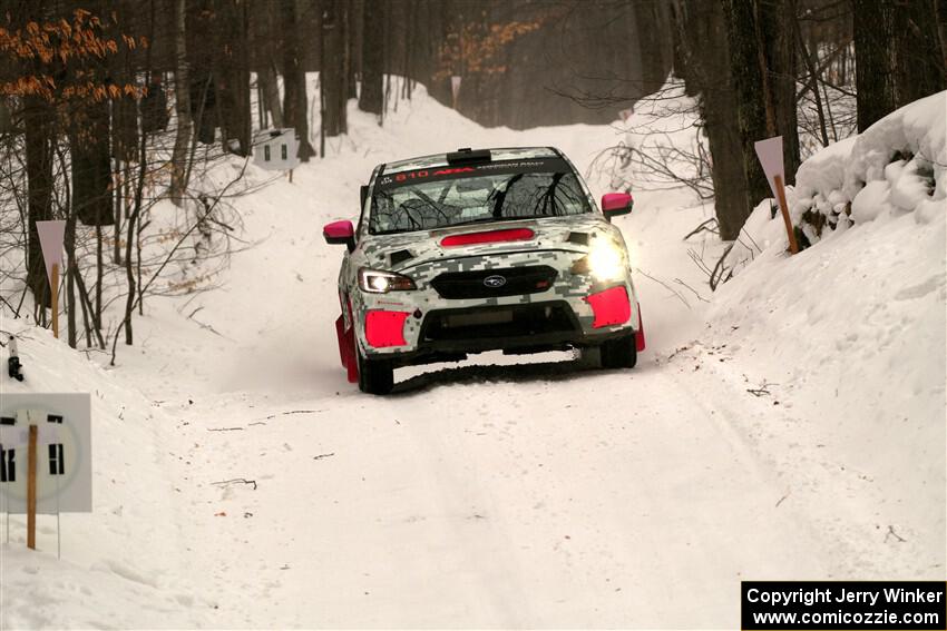 Brad Hayosh / Keegan Helwig Subaru WRX STi on SS9, Old State-Huff I.