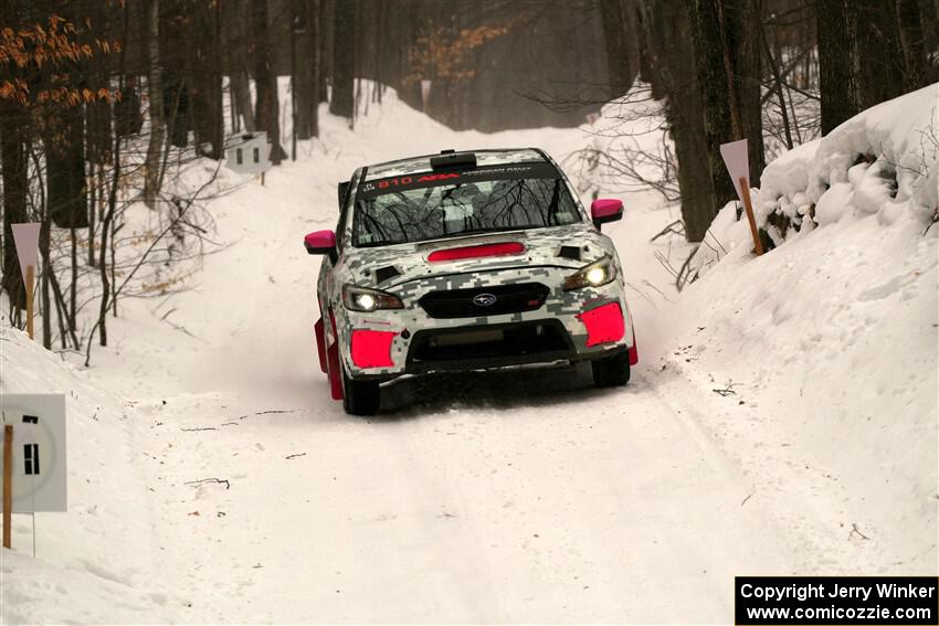 Brad Hayosh / Keegan Helwig Subaru WRX STi on SS9, Old State-Huff I.